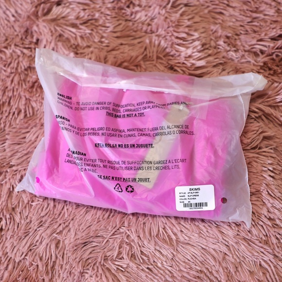 Skims Fits Everybody Slip Dress Fuschia 4X - Picture 3 of 4